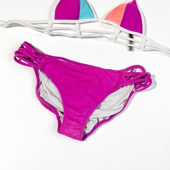Victoria’s Secret PINK 2 piece color block bikini - Picture 2 of 9